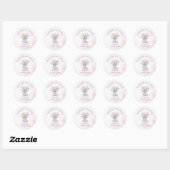 BRUILOFTSFEEST MET LOVE IN BLOOM RONDE STICKER (Vel)
