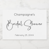 Bruiloftsfeest met modern lettertype sparkling wijnetiket (Enkel label)