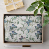 Bruiloftsfeest met mooie blauwe vlinders tissuepapier (Geschenk)