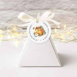 Bruiloftsfeest met Oranje Bloesem Honing Bij Bedankjes Labels