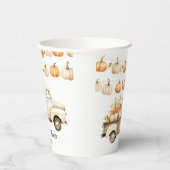 Bruiloftsfeest met Oude Truck en Pompoenen Papieren Bekers (Links)