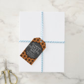 Bruiloftsfeest met Pompoen Kruiden en Wijn Cadeaulabel (Met Touw)