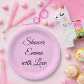 Bruiloftsfeest met sierlijke letters papieren bordje (Feest)