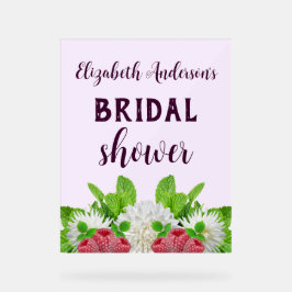 Bruiloftsfeest met Tuin Dahlia Acryl Bord