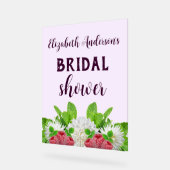 Bruiloftsfeest met Tuin Dahlia Acryl Bord (Hoek)