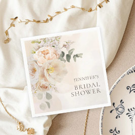 Bruiloftsfeest met tuinbloemen Eucalyptus Servet