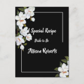 Bruiloftsfeest met vintage witte rozen briefkaart (Voorkant)