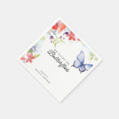 Bruiloftsfeest met Vlinders Servet (Hoek)