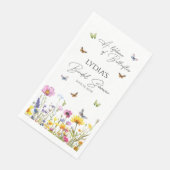 Bruiloftsfeest met vlinders voor een heel leven vo servet (Hoek)