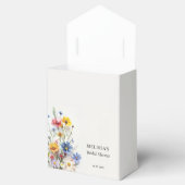 Bruiloftsfeest met wilde bloemen bedankdoosjes (Geopend)