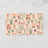 Bruiloftsfeest met wilde bloemen Recept Delen Informatiekaartje (Achterkant)