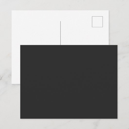 Bruiloftsfeest 'Midnight Elegance' Uitnodiging Briefkaart (Voorkant / Achterkant)