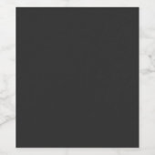 Bruiloftsfeest 'Midnight Elegance' Wijn Etiket (Enkel label)