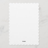 Bruiloftsfeest, modern boho-minimalist, chic kaart (Achterkant)