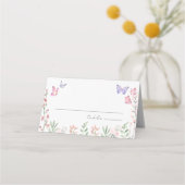 Bruiloftsfeest Moderne Vlinders Plaatskaartje (Voorkant)