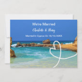 Bruiloftsfeest na de bruiloft in Cyprus Kaart (Voorkant)