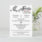 Bruiloftsfeest na Elopement-feest Kaart (Staand voorkant)