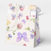 Bruiloftsfeest Pretty Purple Butterflies Bedankdoosjes (Achterkant)