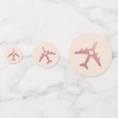 Bruiloftsfeest Reis Thema Vliegtuig Confetti (Voorkanten)