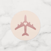 Bruiloftsfeest Reis Thema Vliegtuig Confetti (Kleine voorkant)