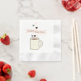 Bruiloftsfeest rond koffie servet
