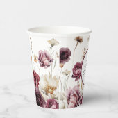 Bruiloftsfeest 'Rustic Floral Overvloed' Papieren Bekers (Rechts)