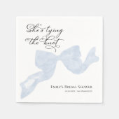 Bruiloftsfeest servetten | Ze heeft de knoop door (Voorkant)