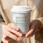 Bruiloftsfeest 'Sneeuw in liefde' Papieren Bekers