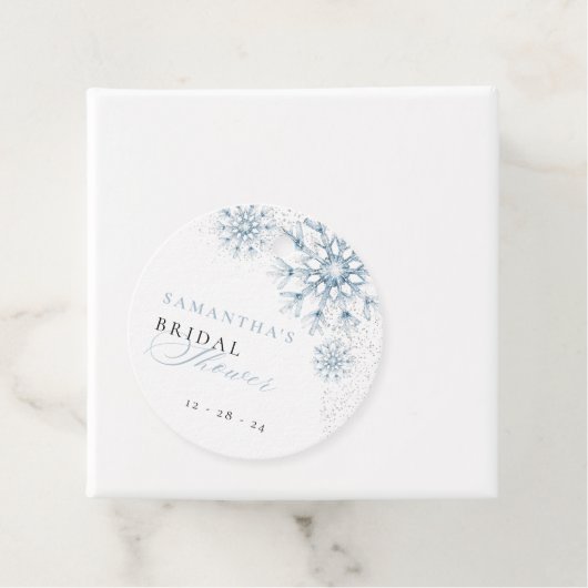Bruiloftsfeest Snow in Love Bedankjes Labels (In situ)