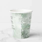 Bruiloftsfeest Snow in Love Papieren Bekers (Rechts)