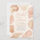 Bruiloftsfeest Strand Schelp Kaart (Voorkant)