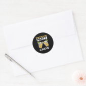 Bruiloftsfeest Team Bruid Bruidegom Team _1 Ronde Sticker (Envelop)