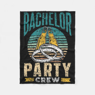 Bruiloftsfeest Team Bruidegom Bruid Fleece Deken