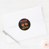 Bruiloftsfeest Team Bruidsjonker Vrienden Ronde Sticker (Envelop)
