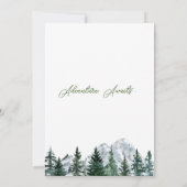 Bruiloftsfeest Uitnodiging 'Liefde is een Avontuur (Achterkant)