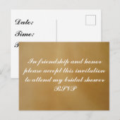 Bruiloftsfeest Uitnodigingskaart Briefkaart (Voorkant / Achterkant)