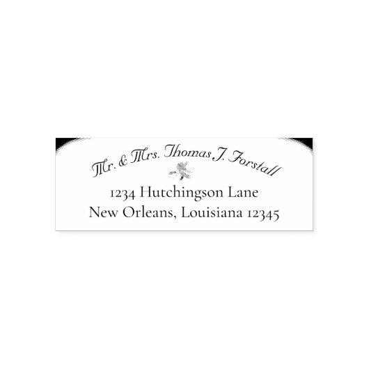 Bruiloftsfeest van eenheid  zelfinktende stempel (Design)