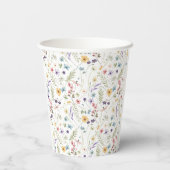 Bruiloftsfeest Vlindertuin Papieren Bekers (Achterkant)