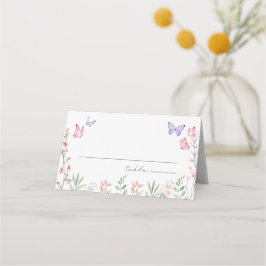 Bruiloftsfeest voor moderne vlinders plaatskaartje