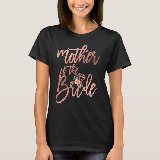 Bruiloftsfeest voor moeder van de bruid t-shirt (Voorkant)