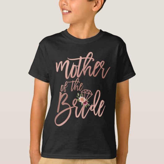 Bruiloftsfeest voor moeder van de bruid t-shirt (Voorkant)