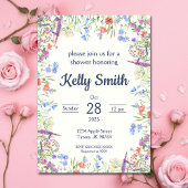 Bruiloftsfeest Wildbloem Kaart