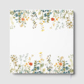 Bruiloftsfeest wildbloemen gastenboek (Achterkant)