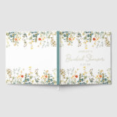 Bruiloftsfeest wildbloemen gastenboek (Volledig)