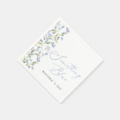 Bruiloftsfeest Wildflower Something Blue Servet (Hoek)