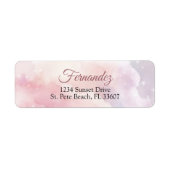 Bruiloftsfeest 'Ze Is Op Wolk 9' Etiket (Voorkant)