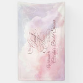 Bruiloftsfeest 'Ze is op wolk negen' Spandoek (Verticaal)