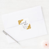 Bruiloftsfeest zoals het bedoeld is vierkante sticker (Envelop)