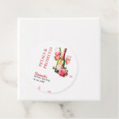 Bruiloftsfeestje 'Bloemblaadjes en Prosecco' Bedankjes Labels (In situ)