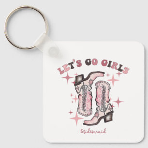 Bruiloftsfeestje cadeautje Laten we gaan, meiden Sleutelhanger